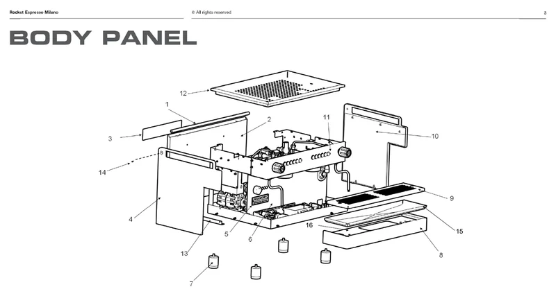 Rocket frontpanel Boxer 2-gr - Reservdel OEM-nummer: M019905269
