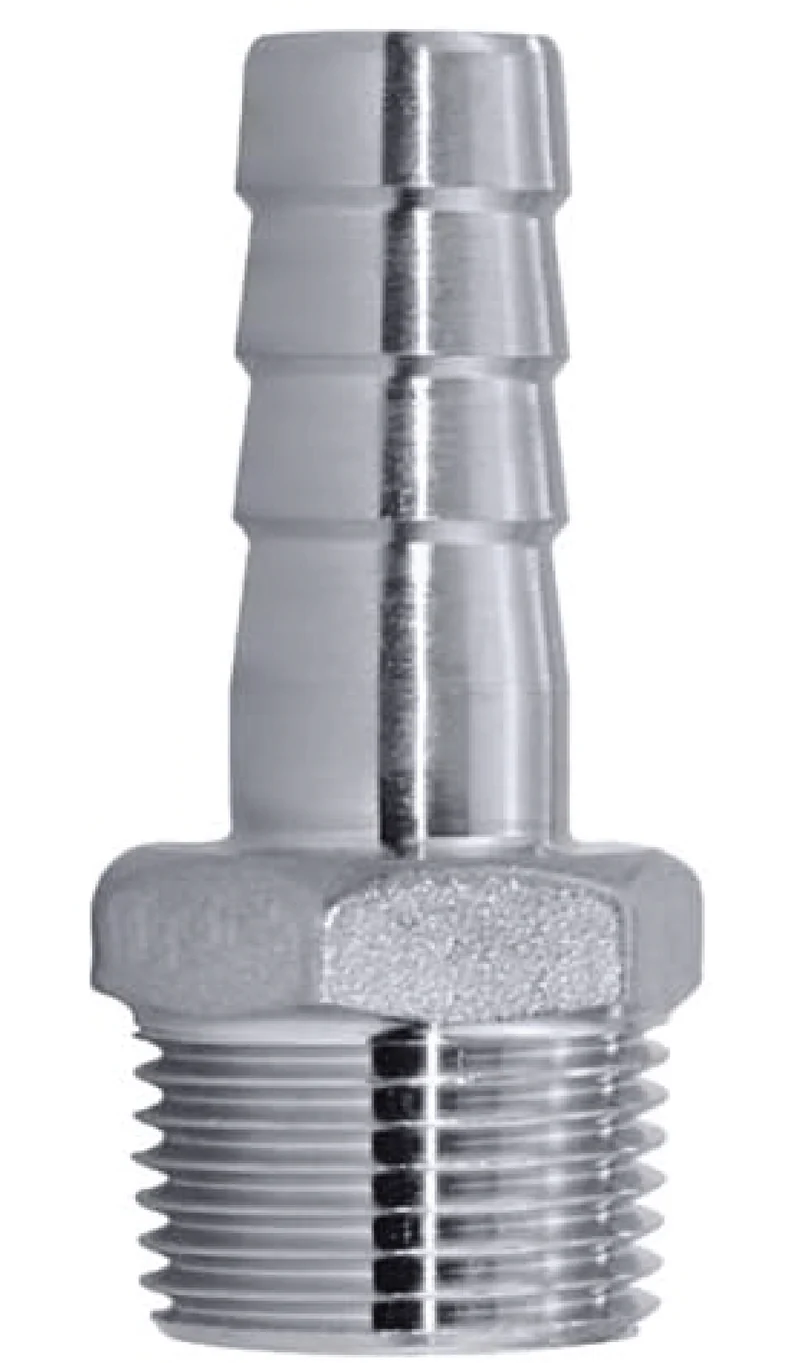 SS 3/8" Barb X 1/2" MPT Adapter