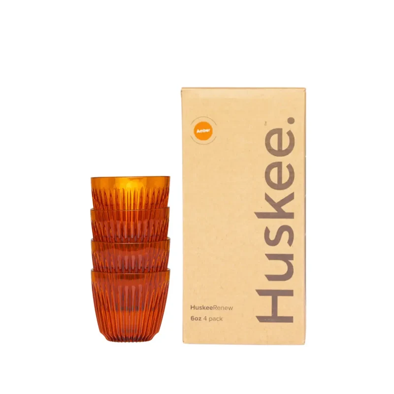 Huskee Renew 6oz 4 pakke Amber