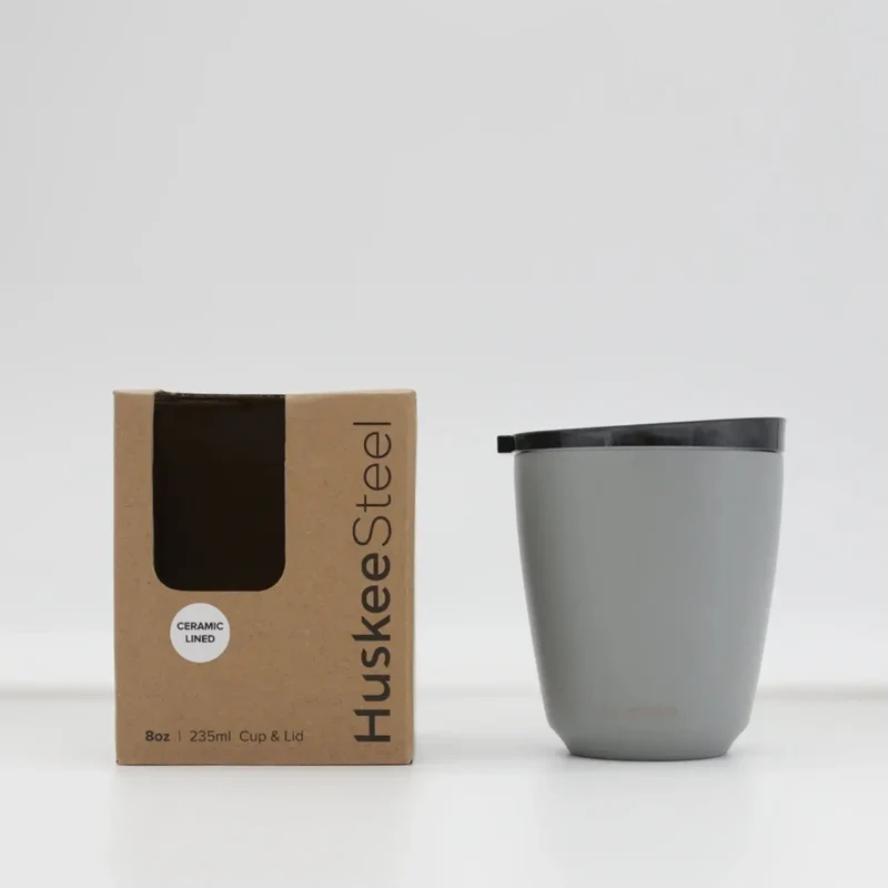 Huskee Stål krus 235 ml – holdbar kaffekop i rustfrit stål