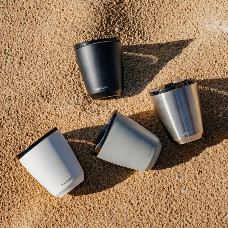 Huskee Stål krus 235 ml – holdbar kaffekop i sort