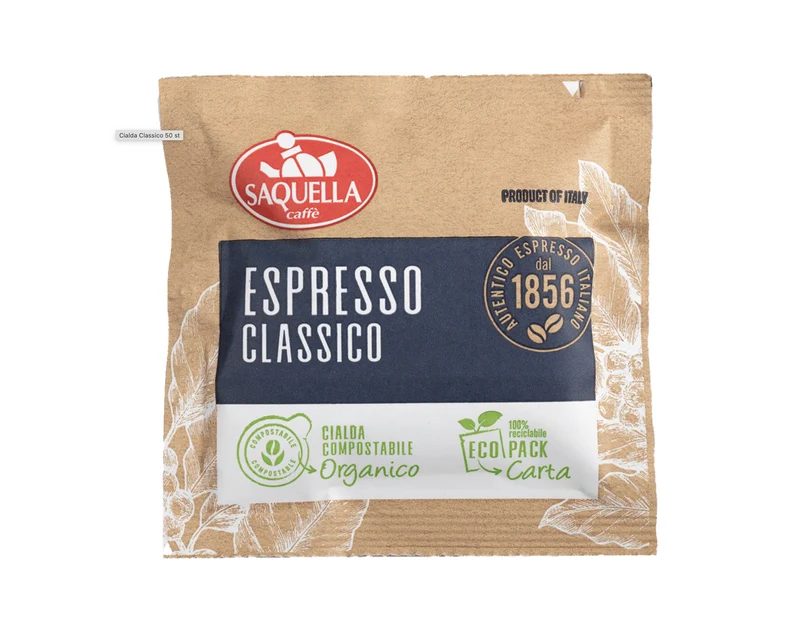 Saquella Cialda Classico kapsler - 50 stk