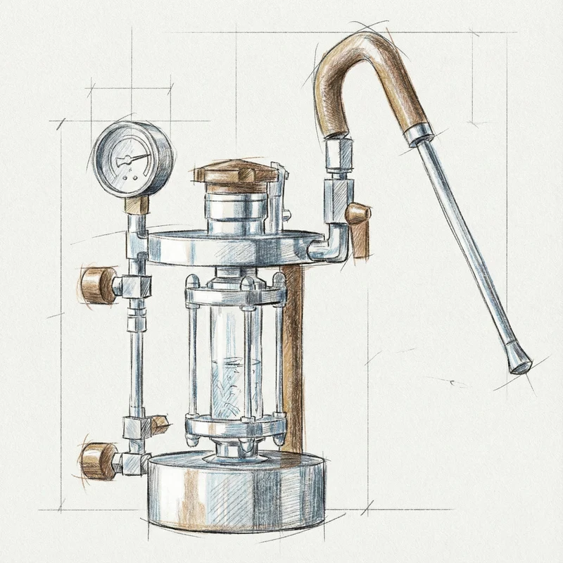 Aleman Z-serien Visual Steam Station | Professionel mælkeskummer (Gatling-model)