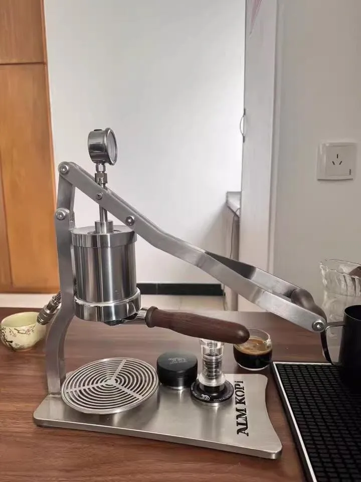 Aleman 2P espressomaskine med manuel arm | Base og drypbakke i rustfrit stål