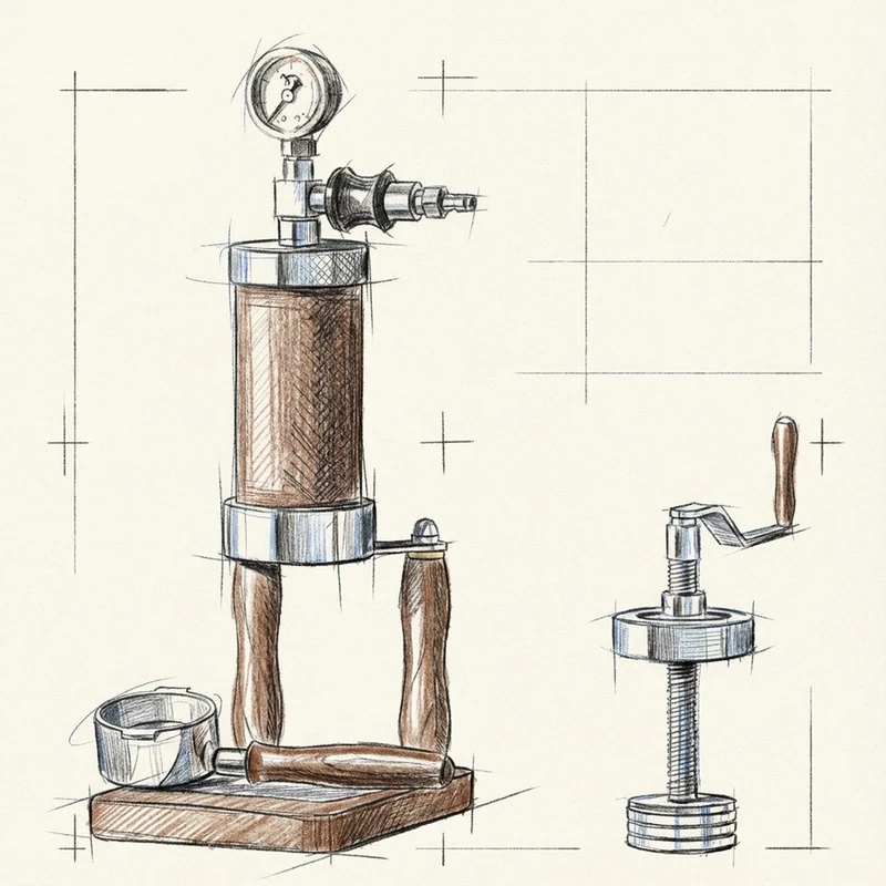 Aleman Nomad Hybrid Bærbar espressomaskine | Håndsving og pneumatisk 2-i-1