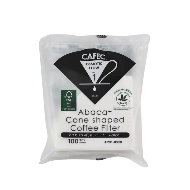 Abaca+-kaffepapirfilter til 1 kop