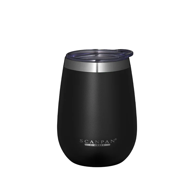 Scanpan TO-GO termotumbler/termokop med låg Black 300 ml