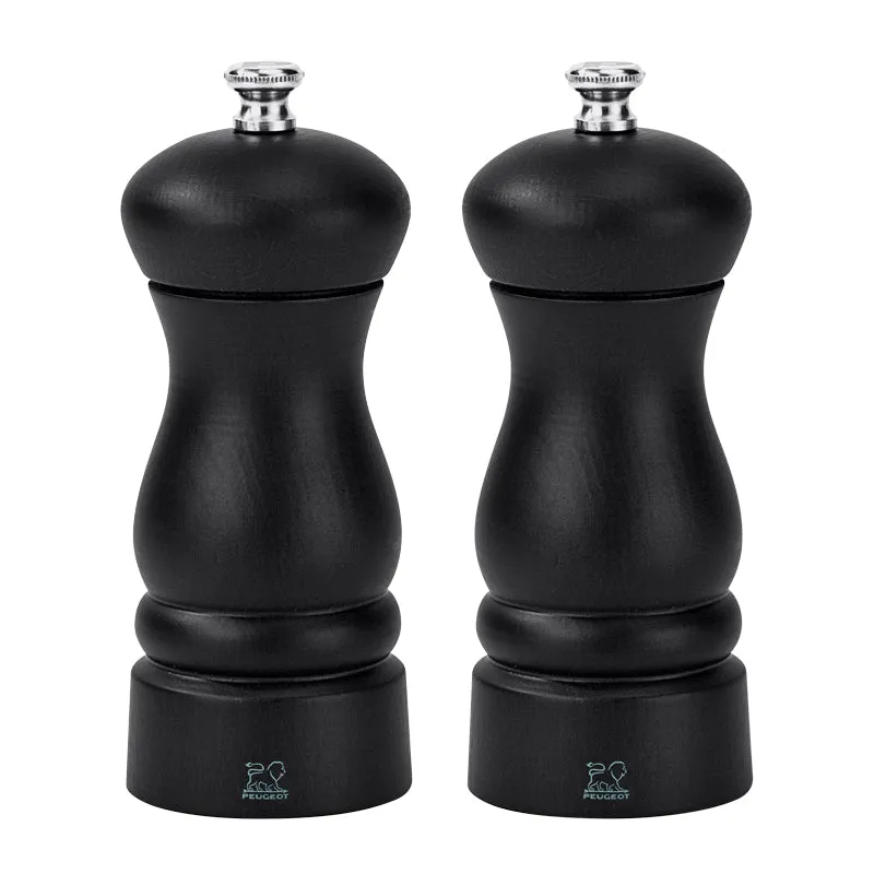 Peugeot Clermont salt- og peberkværnsæt 13 cm sort