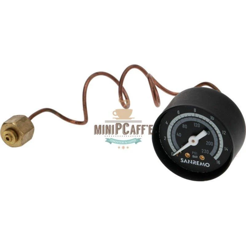 Sanremo Cube Replacement Pump Pressure Gauge 0-16 Bar