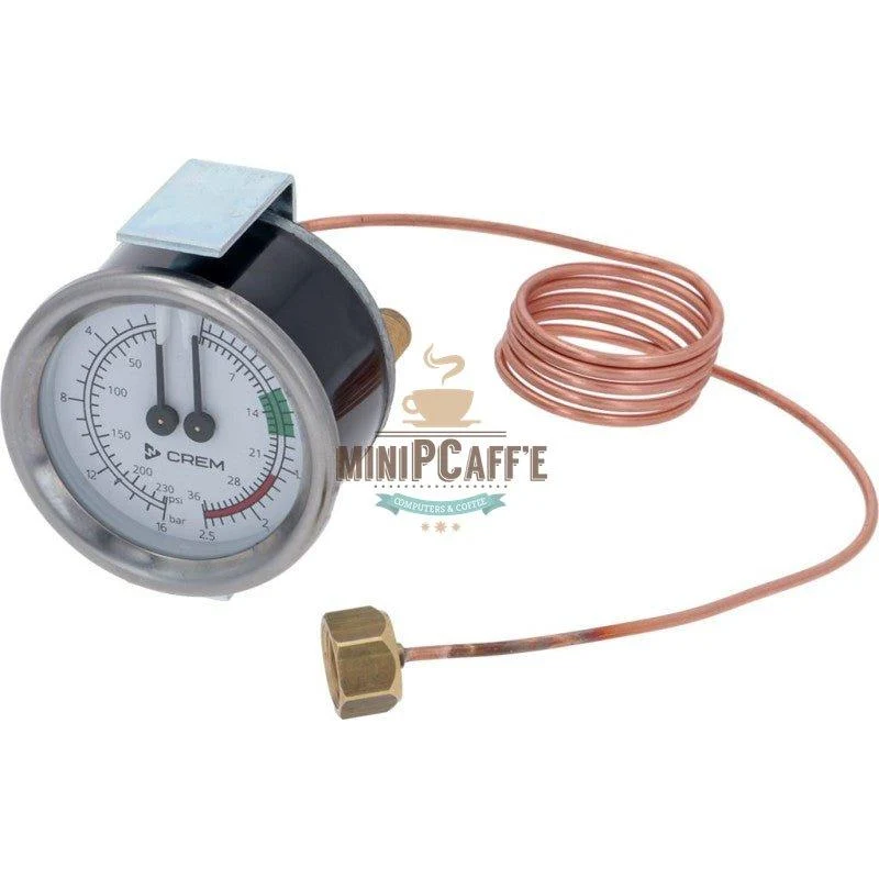Crem EX2 EX3 Replacement Pump & Boiler Pressure Gauge