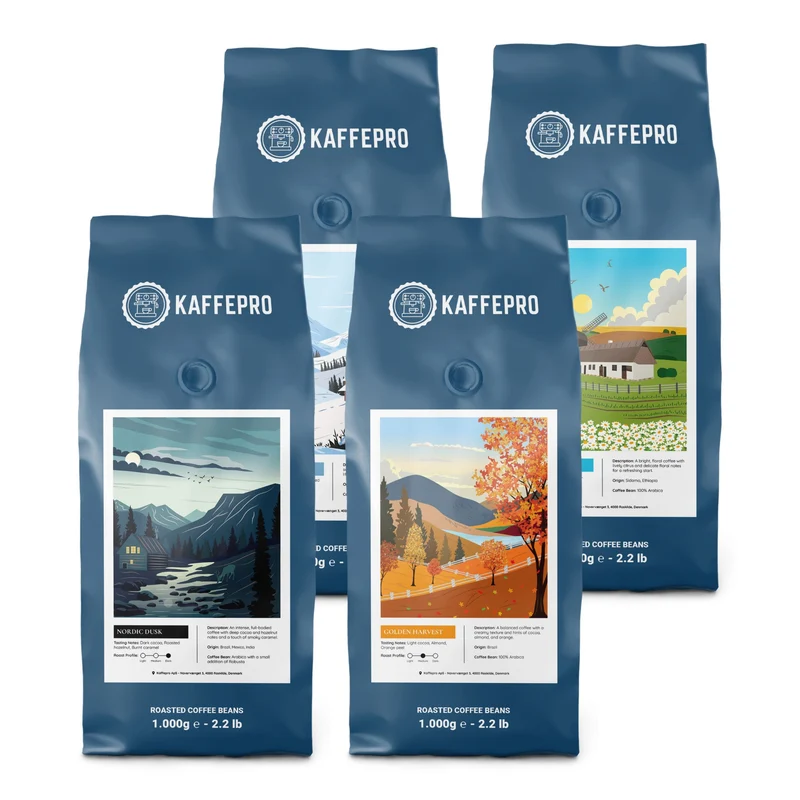 Kaffepro Signature Smagspakke - 4x1kg