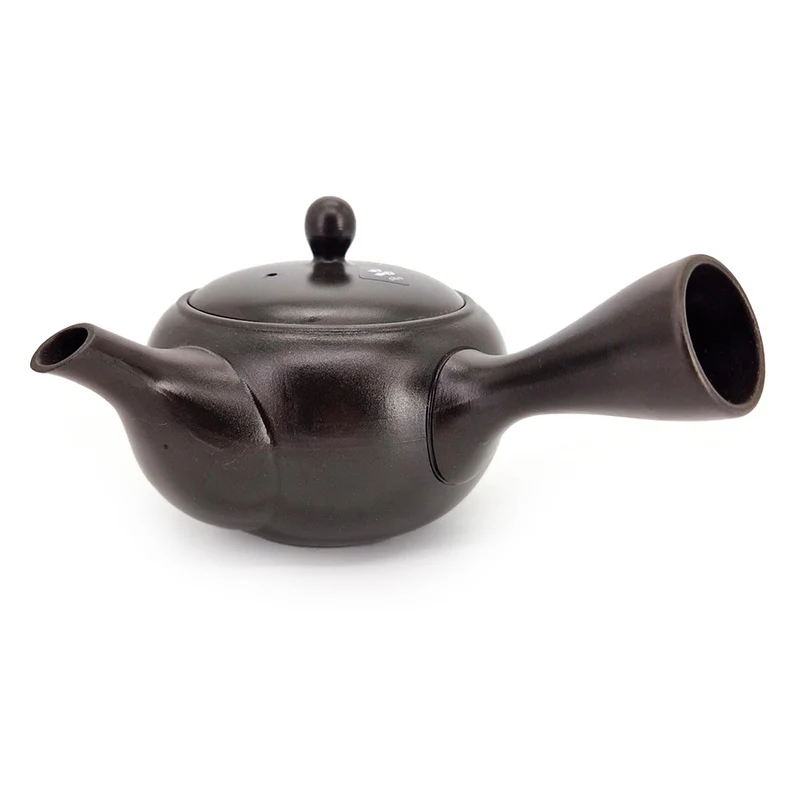 Japansk Kyusu fra Tokoname med Røde & Hvide Blomster – 300 ml