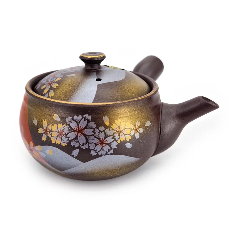 Japansk Kyusu fra Tokoname med Mount Fuji – 314 ml