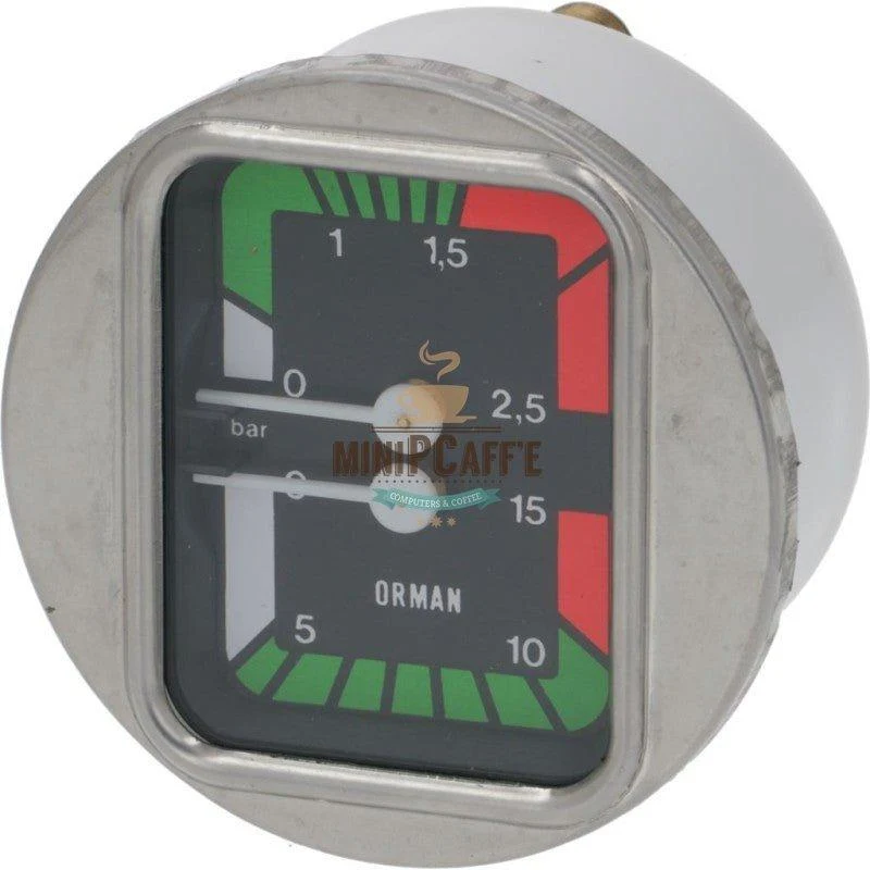 Pavoni Bar Pump & Boiler Replacement Double Scale Pressure Gauge 63mm