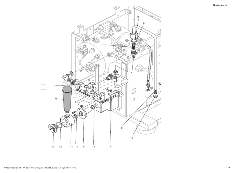 Rocket R Nine One kam til damp R8 - OEM-reservedelsnummer: M229905344