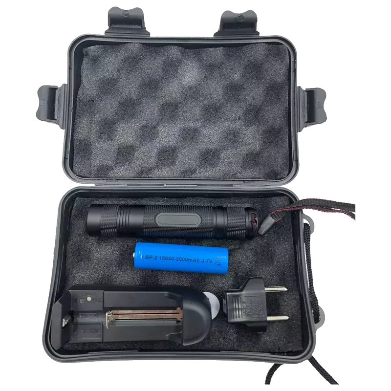 Genopladelig UV/Ravlygte 5 W med batteri og lader