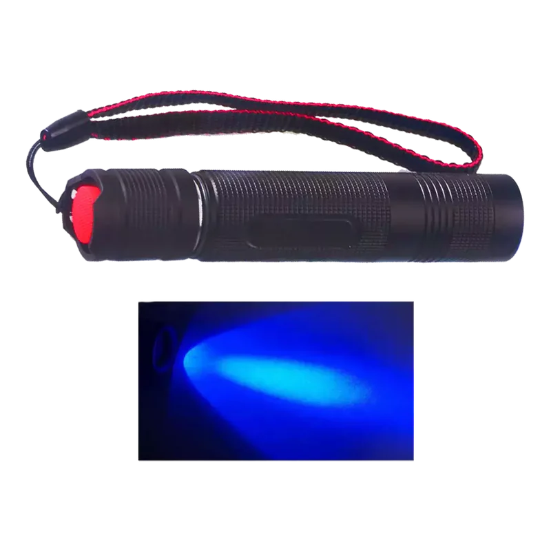 Genopladelig UV/Ravlygte 5 W med batteri og lader