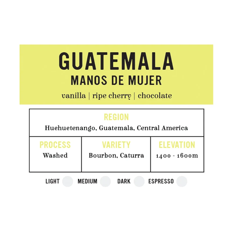 I.XXI WB Single Origin Guatemala - Manos de Mujer 12oz