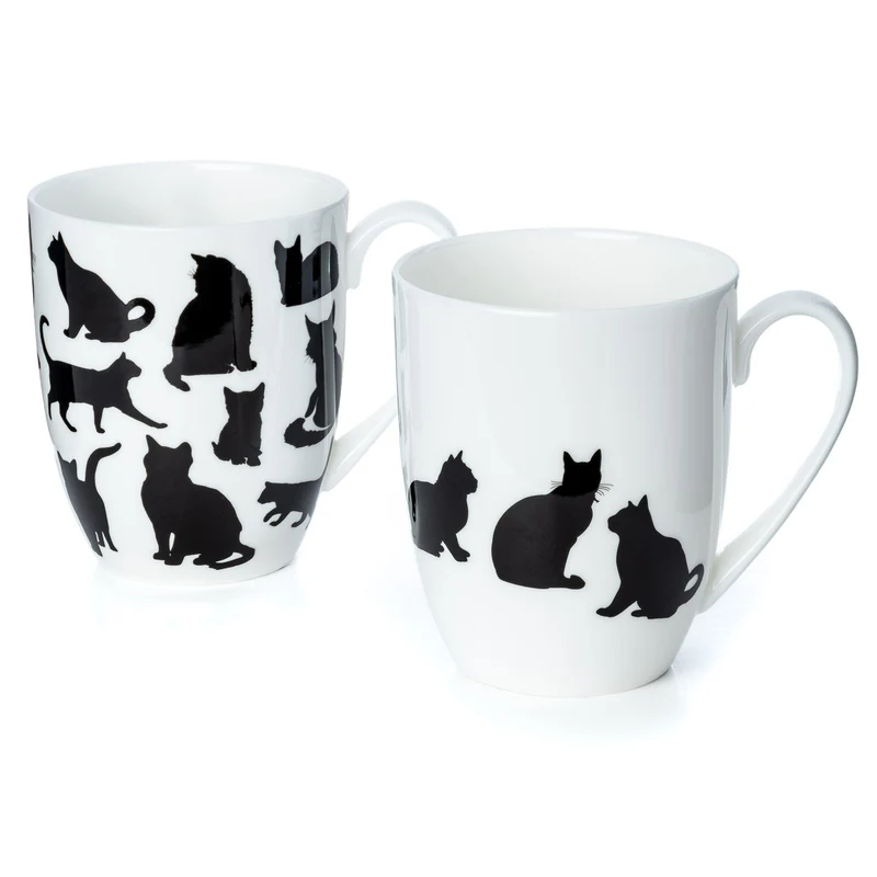 McIntosh 2 Mug Set - Cat Silhouette