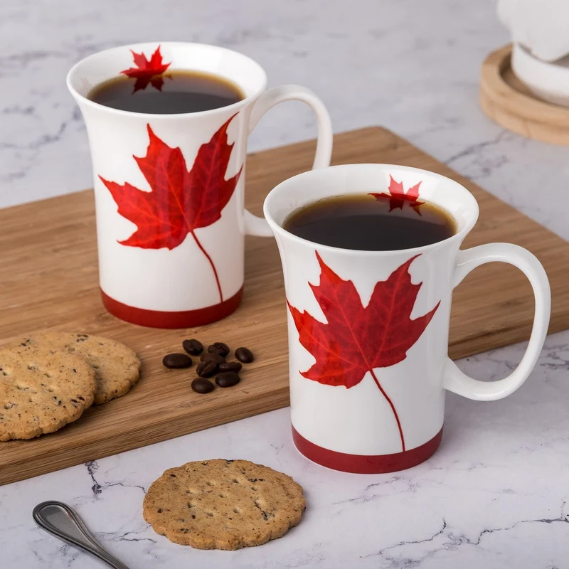 McIntosh 2 Mug Set - Canada Maple Leaf