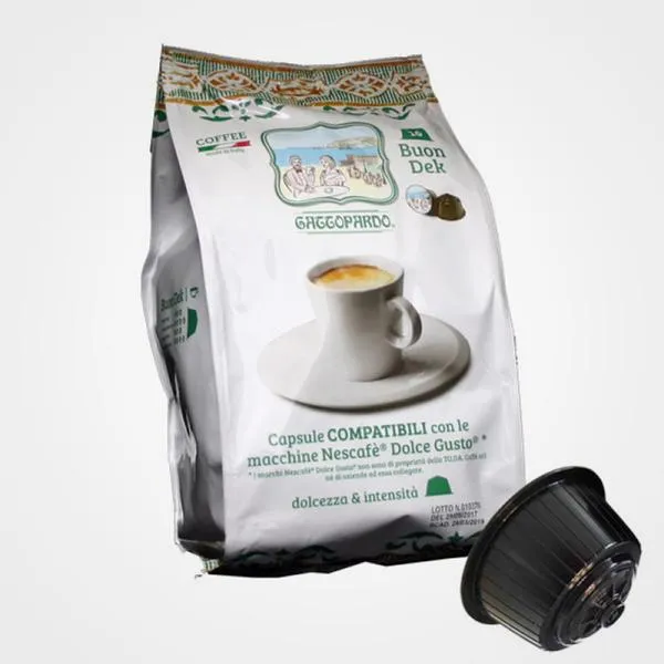 Caffè capsule compatibili Dolce Gusto DECCAFFEINATO 16 capsule