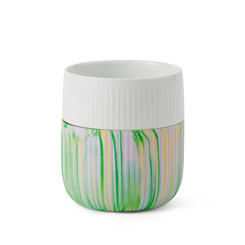 Royal Copenhagen Riflet Contrast Marble krus limeburst 35 cl