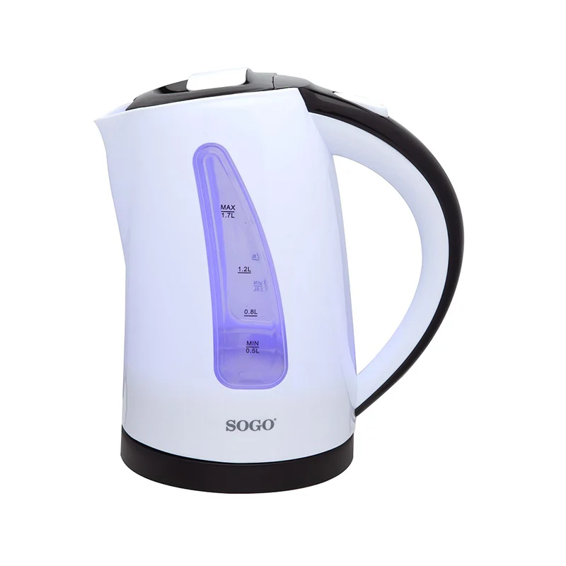 Sogo elkedel hvid 2200 W, 1,7 liter