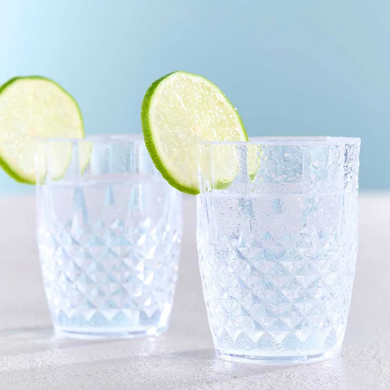 Drikkeglas i klar plast 25 cl 2 stk