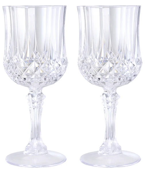 Vinglas i klar plast 25 cl 2 stk