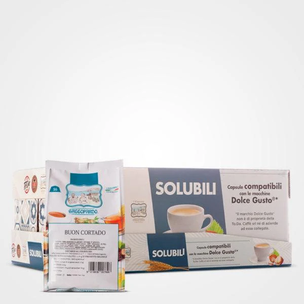 Caffè capsule compatibili Dolce Gusto Cortado 16 capsule