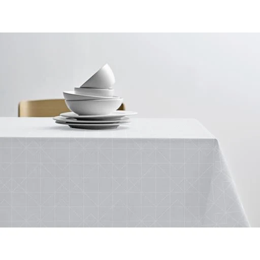 Södahl Damask dug - Optisk hvid, Ø180