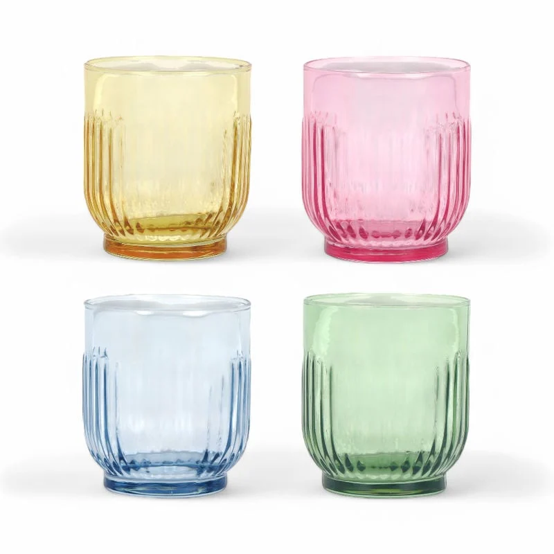 Aida Mosaic glas multifarvet 4 stk 34 cl