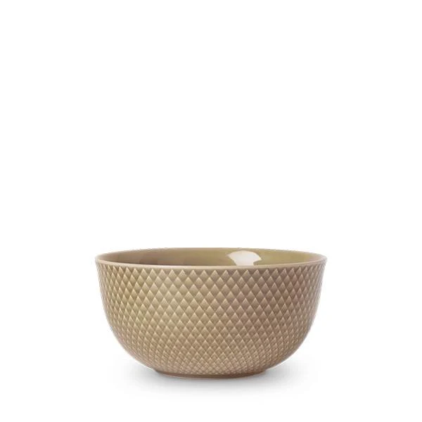 Lyngby Porcelæn Rhombe Earth Serveringskål Ø17,5 cm