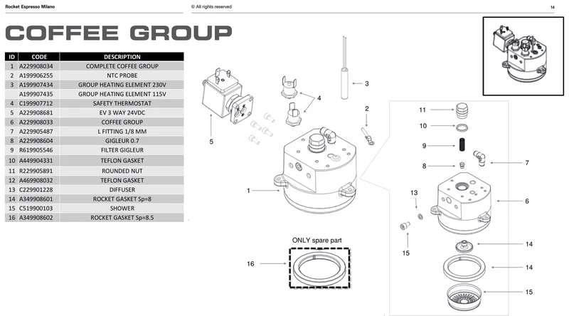 Rocket dysebolt R9 - Reservedele OEM-nummer: R229905891