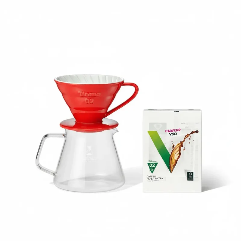 Klassisk keramisk V60 dryp over sæt til 2-4 kopper