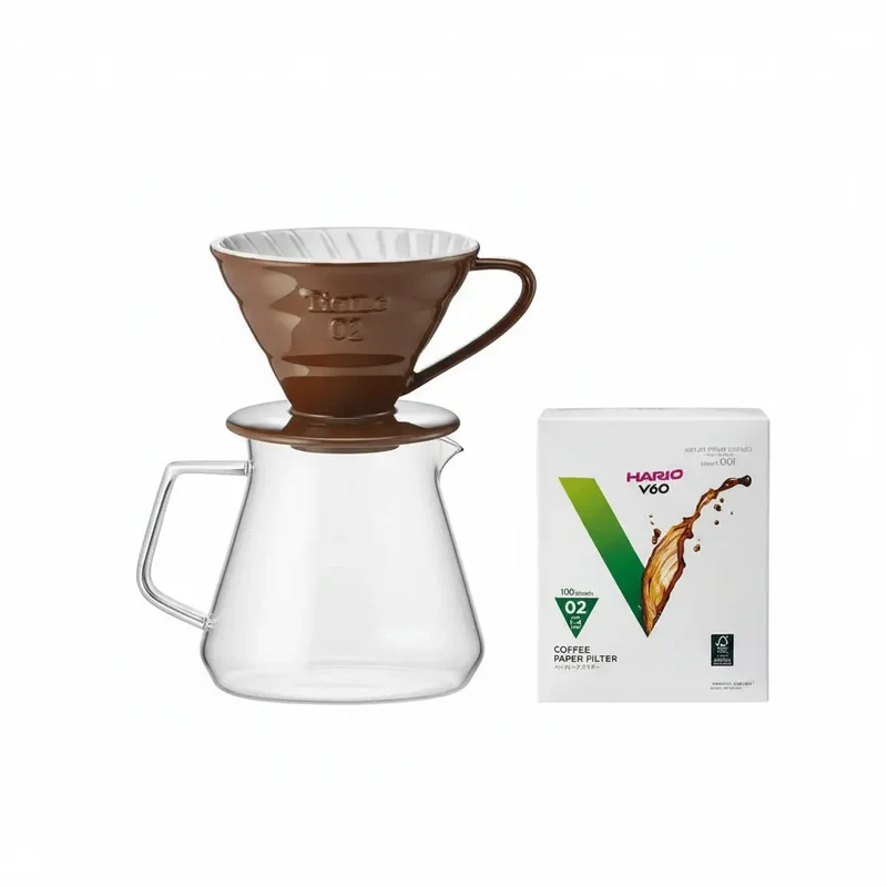 Klassisk keramisk V60 dryp over sæt til 2-4 kopper