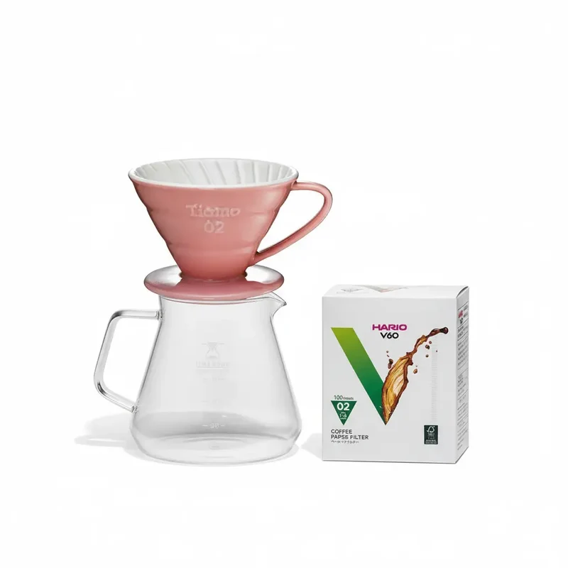 Klassisk keramisk V60 dryp over sæt til 2-4 kopper