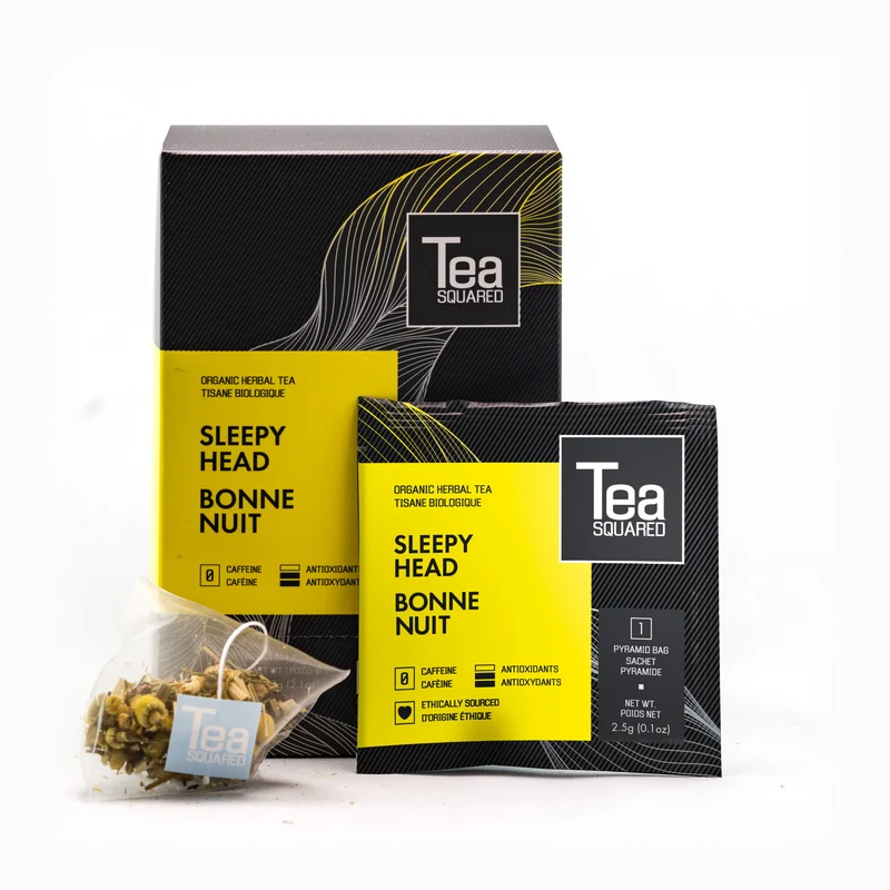 Tea Squared Pyramid Teabags - Herbal - Sleepyhead 15 CT