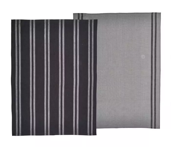 Södahl Soft Viskestykke, 70 x 50 cm Sort 2 stk