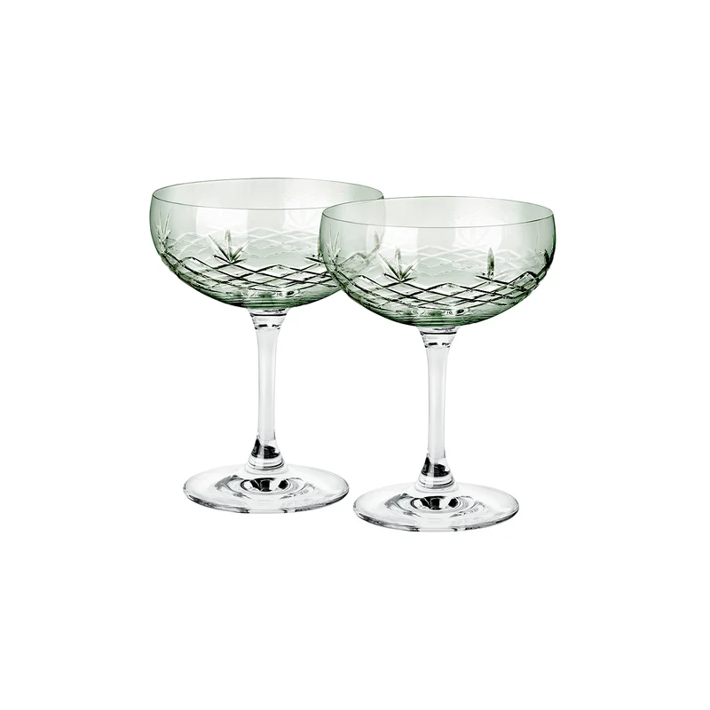 Frederik Bagger Crispy Emerald Gatsby Glas 2 stk