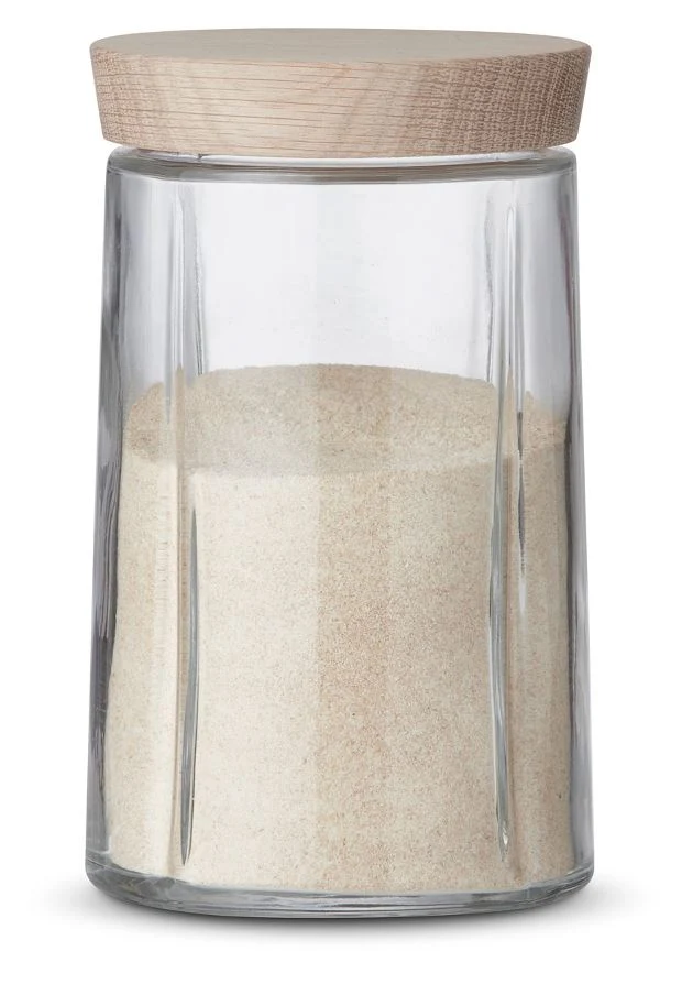 Rosendahl Opbevaringsglas 1,0 ltr. Med låg i eg