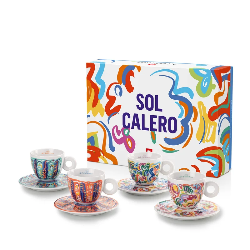 NYHED illy Art Collection – Sol Calero cappuccino kopper sæt af 4 stk.