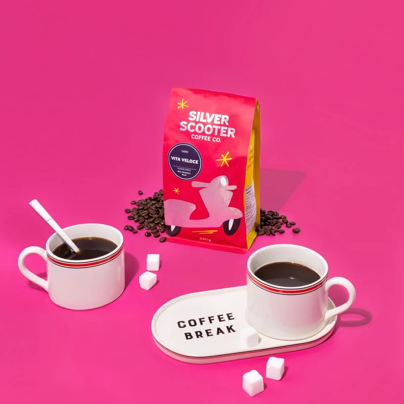 Silver Scooter Coffee WB Vita Veloce 12oz