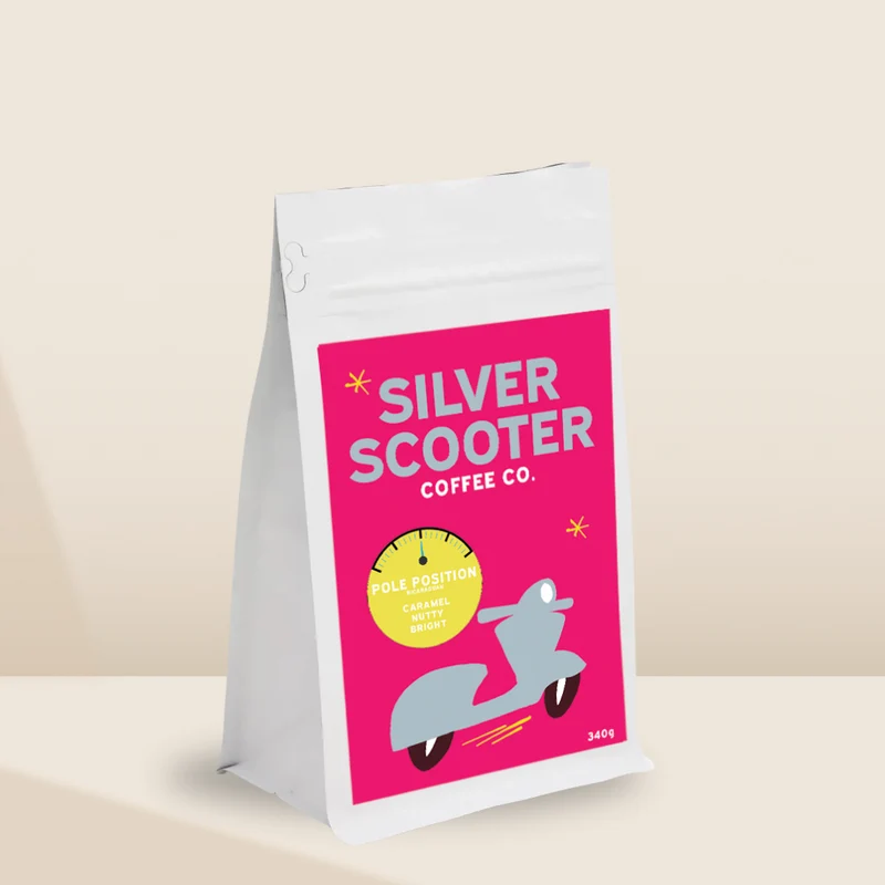 Silver Scooter Coffee WB Pole Position 12oz