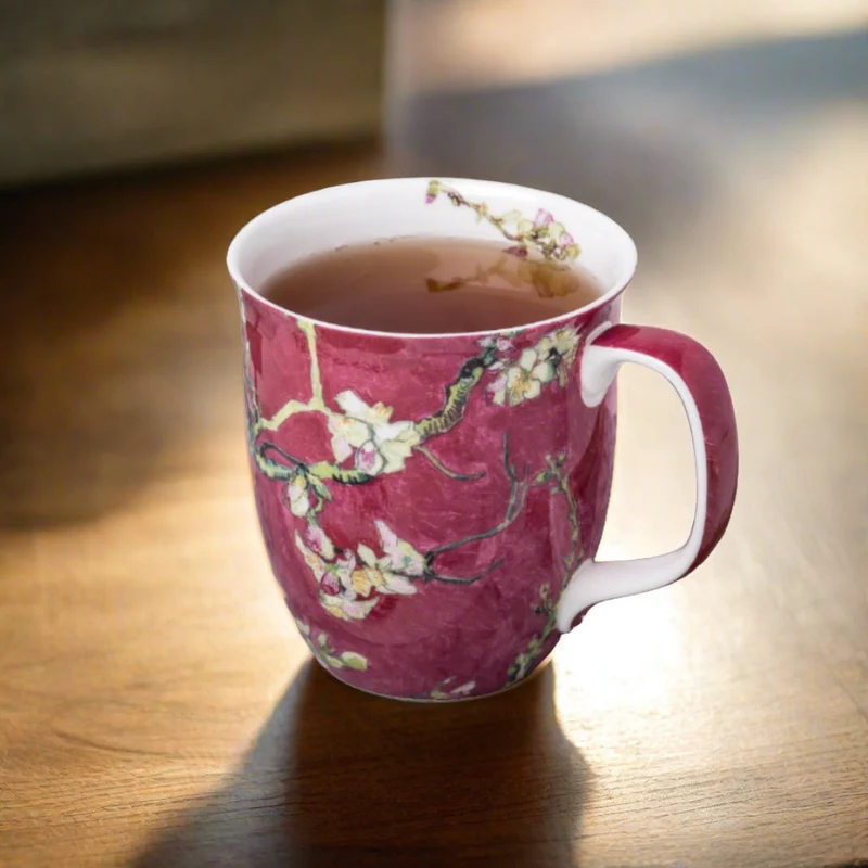 McIntosh Java Mug - Van Gogh - Almond Blossom Red