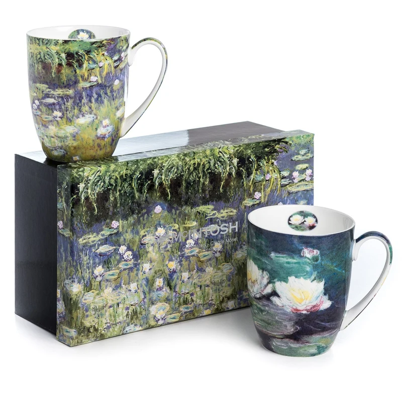 McIntosh 2 Mug Set - Monet - Water Lilies