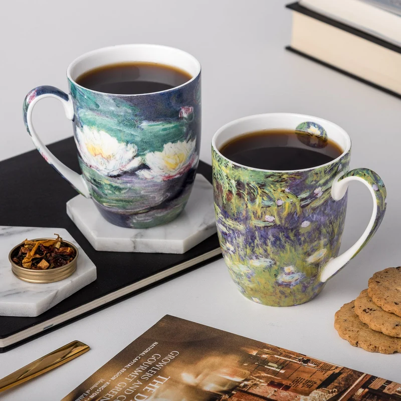 McIntosh 2 Mug Set - Monet - Water Lilies