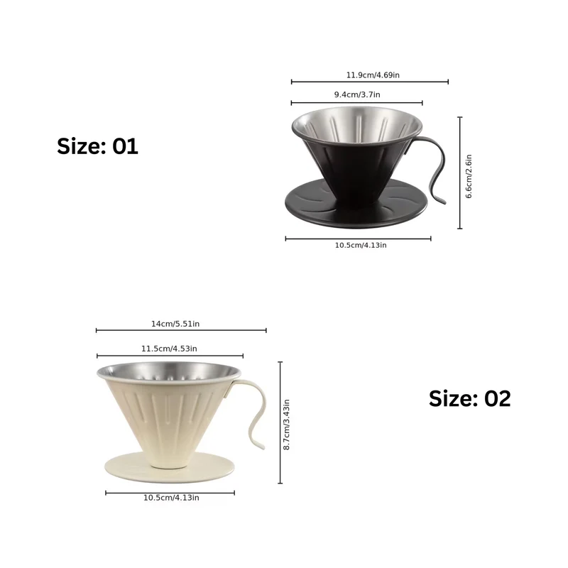 Barista Space | Stainless Steel Dripper 01 & 02