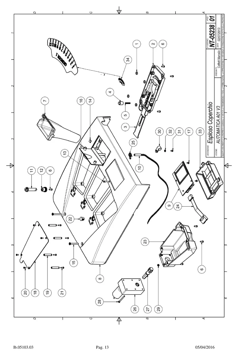 Carimali dispensermotor - OEM-reservedelsnummer: 96.05005.CA