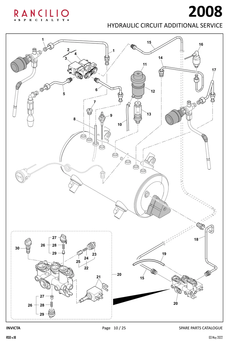 Rancilio NTC - Reservdel OEM-nummer: 5031294